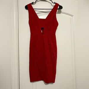 ASTR the Label | Rust Orange Bodycon Cut Out Mini Dress size Small